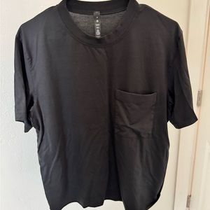 Luluplemon oversized fundamental pocket tee, XS, black